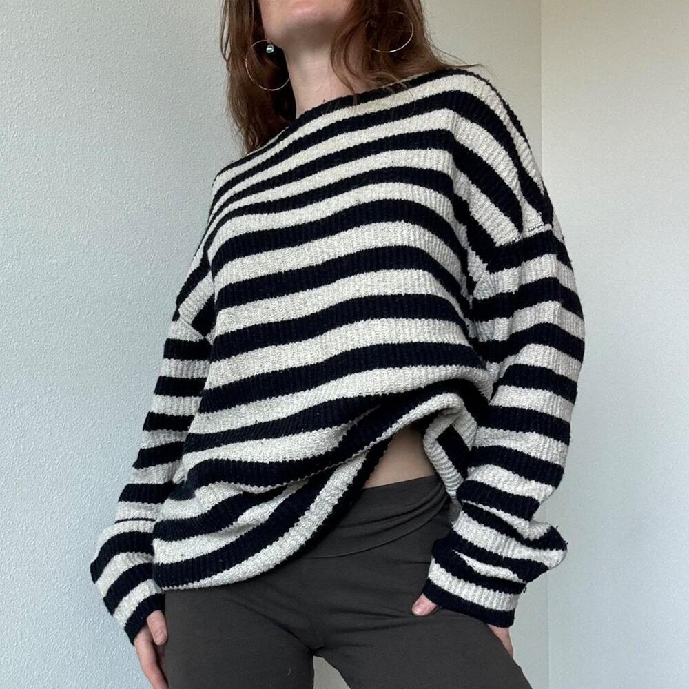 Allsaints oversized striped sweater